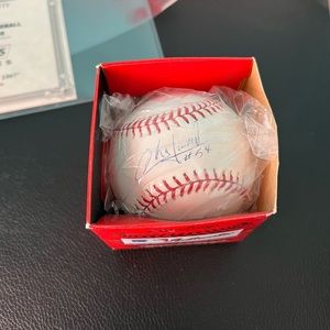 Signed Aroldis Chapman Baseball + baseball case + authenticity certificate